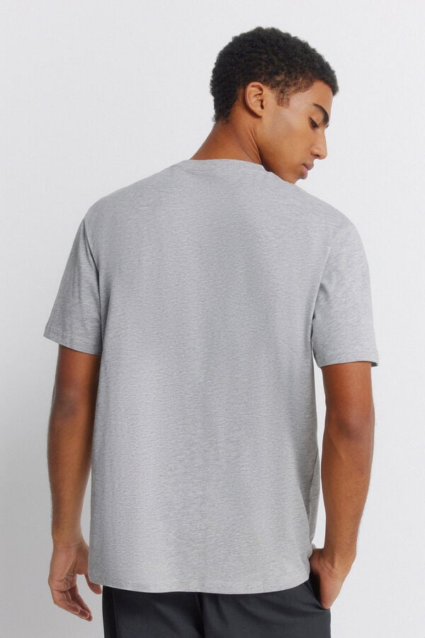Springfield T-shirt basique en viscose gris