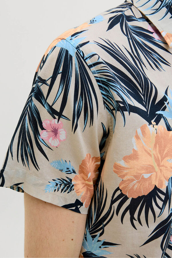 JJ REBEL Printed shirt grey