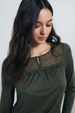 Springfield Camisa de folho plumeti