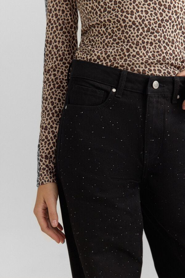 Springfield Stasses wide leg jeans black