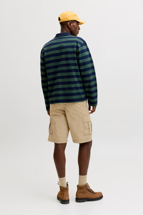 Jack & Jones Bermuda cargo relaxed marr&oacute;n