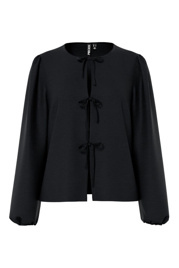 Pieces Blouse with bows  Crna
