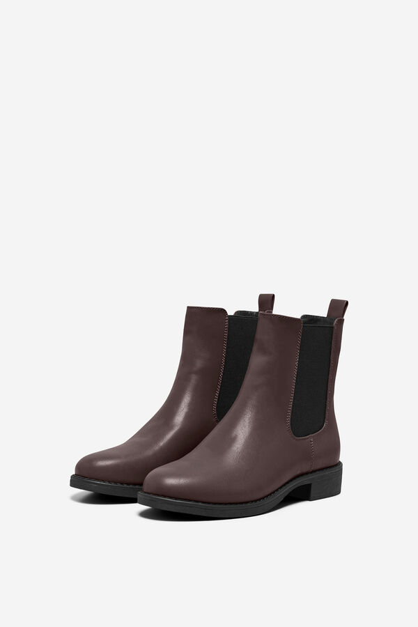 Only Flat chelsea ankle boot brown
