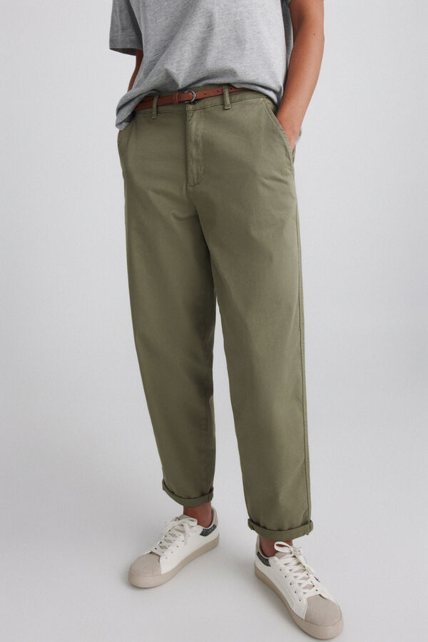 Springfield Chinos with belt beige