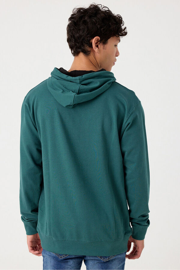 Inside Moletom com logo sweatshirt verde