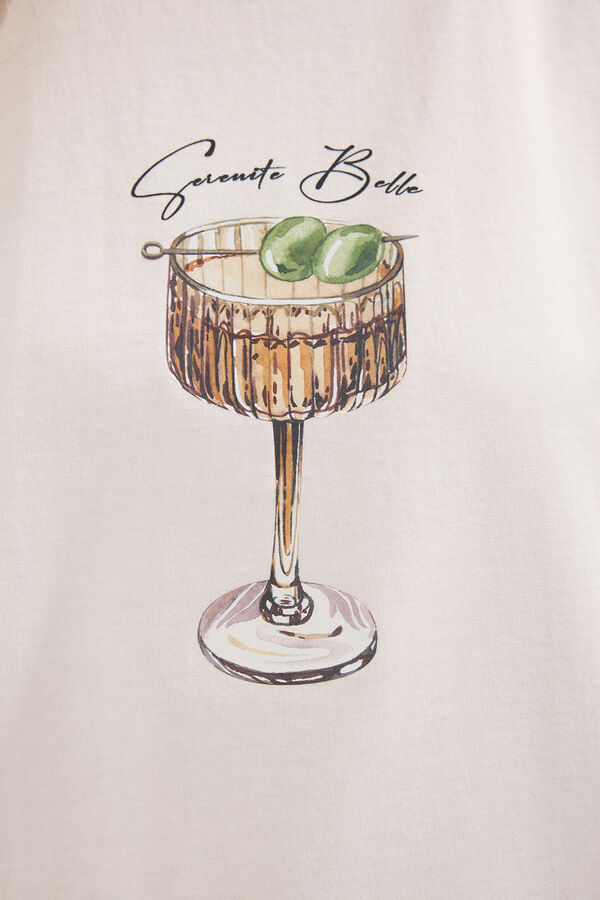 Trendyol Camiseta oversize manga corta blanco