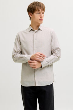 JJ REBEL Camisa regular fit em linho