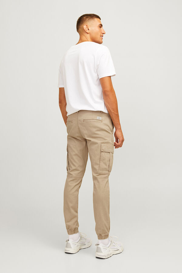 JJ REBEL Pantal&oacute;n cargo slim fit gris