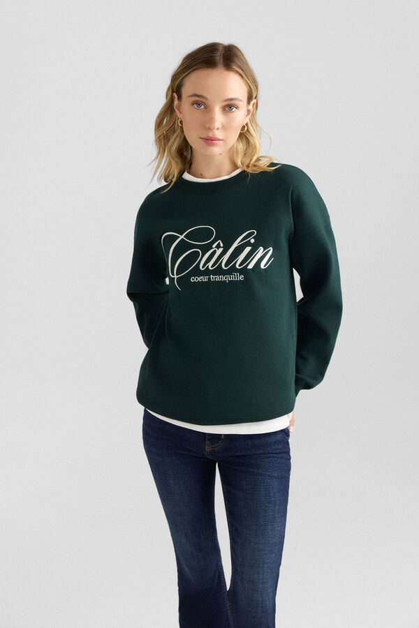 Springfield Printed sweatshirt green