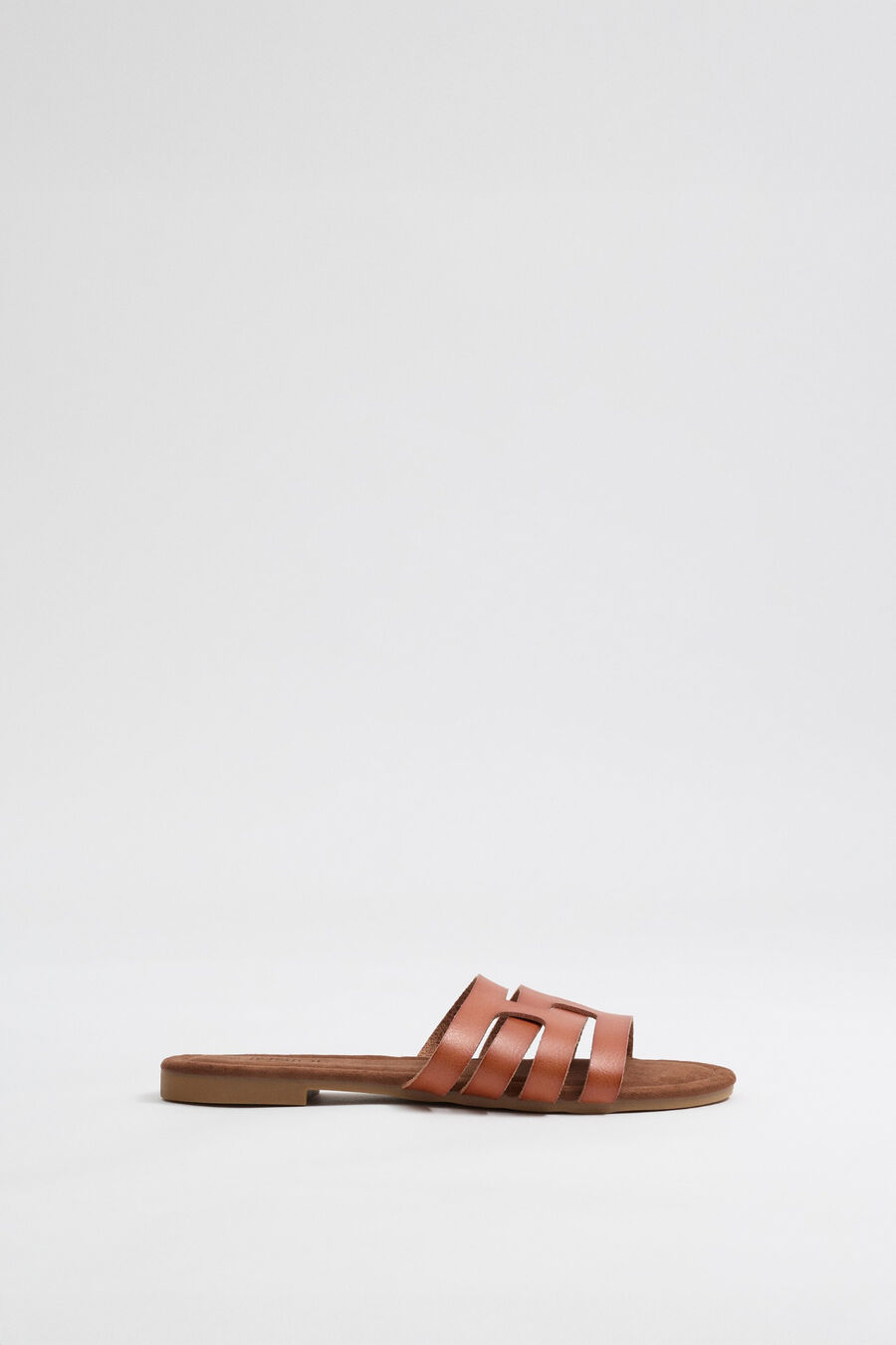 Sandalias plana pala tiras