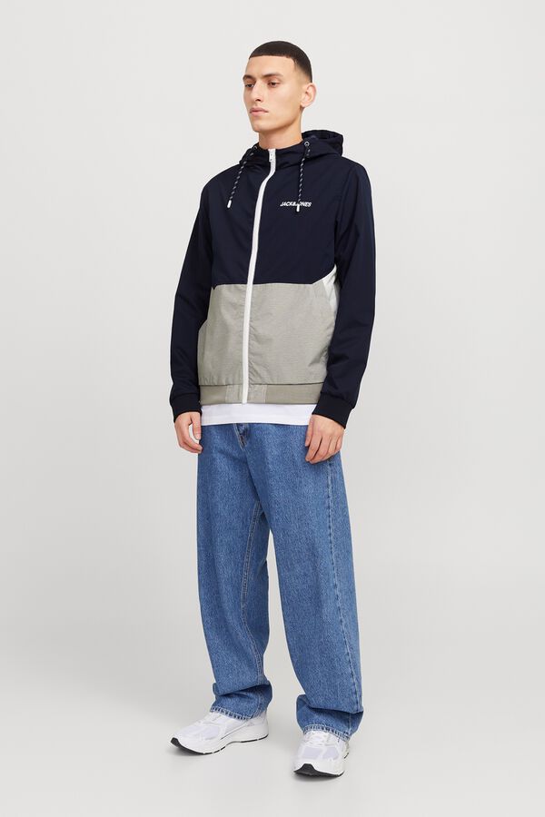 Jack & Jones Hooded bomber jacket blue
