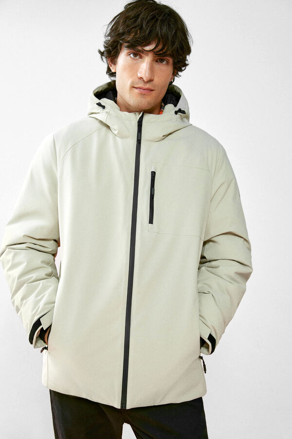 Springfield Short padded technical parka grey