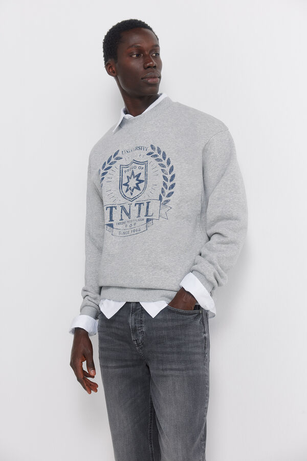 Springfield Washed black slim fit jeans grey