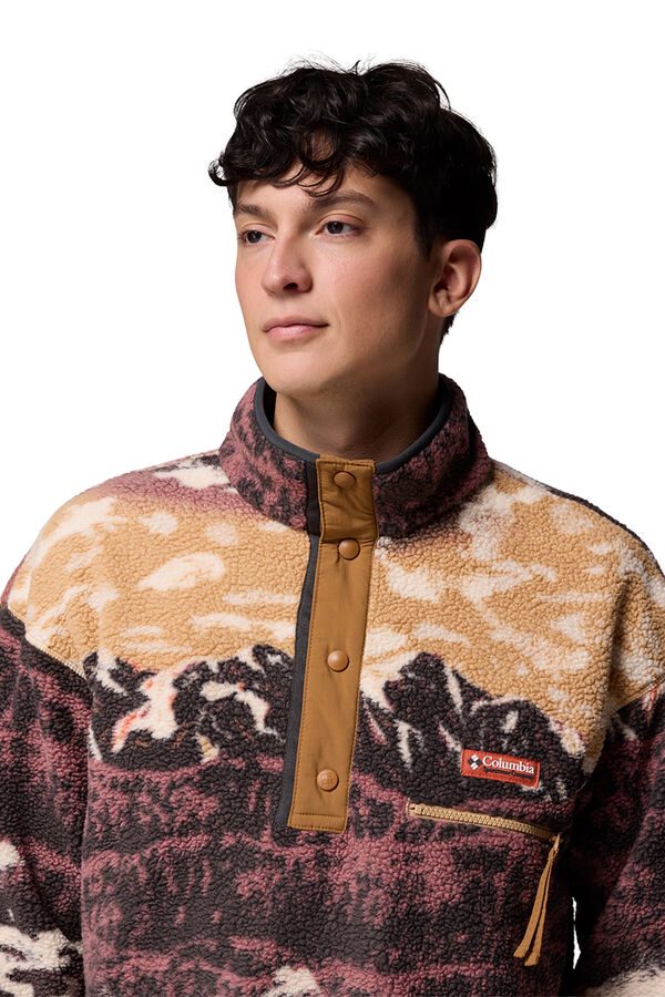 Columbia Fleece mit Druckkn&ouml;pfen Nude