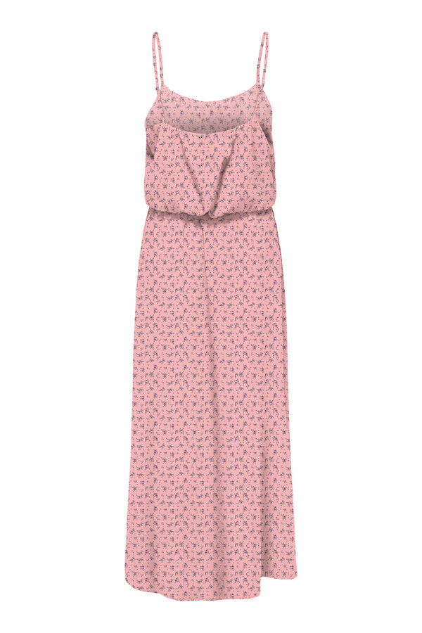 Only Vestido largo liso rosa