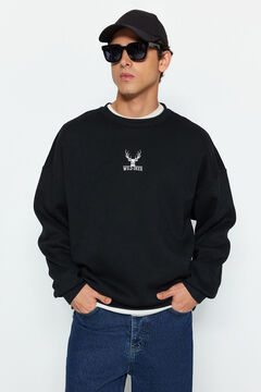 Trendyol Sudadera oversize negro