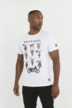 Brave Soul Camiseta de motociclista de manga curta