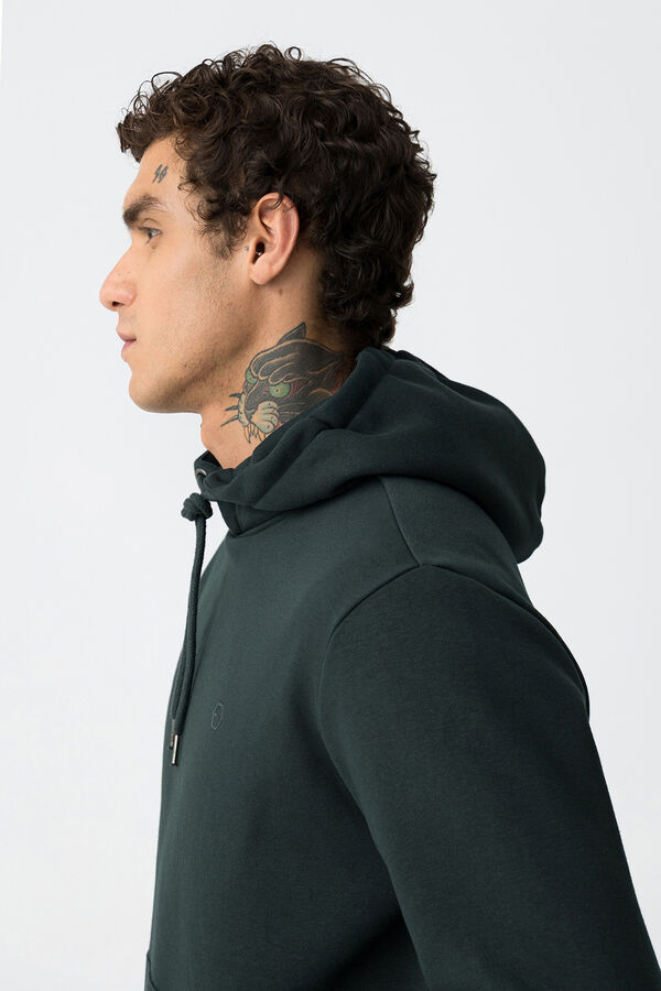 Tiffosi Hoodie B&aacute;sico verde