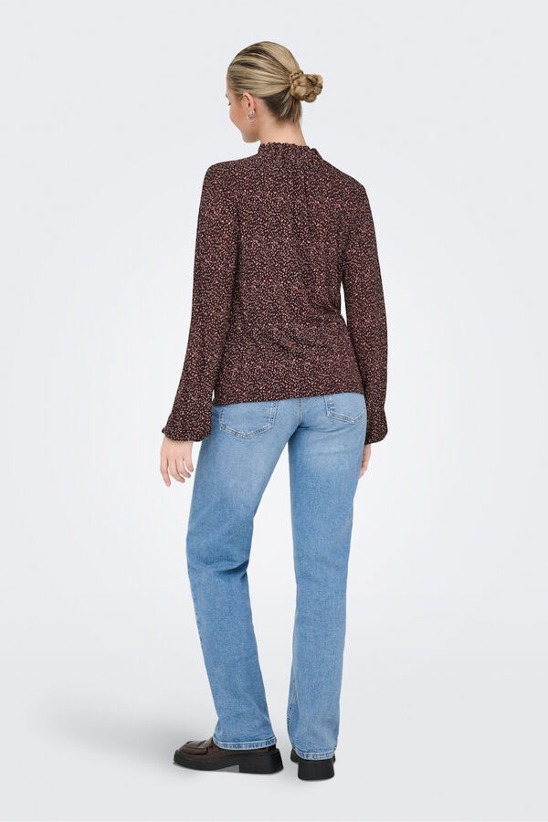 Only Blusa estampada manga larga estampado