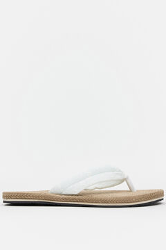 Springfield Flip-flops with embroidered strap blanc