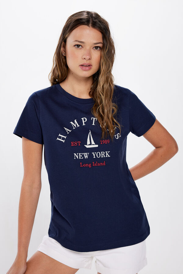 Springfield T-shirt "Hamptons" marinho