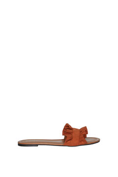 Springfield Flat sandal with round toe. brun