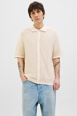 Jack & Jones Relaxed fit jersey-knit shirt white