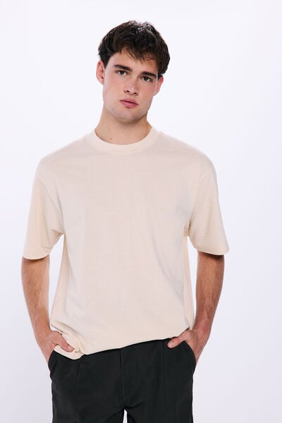 Springfield Textured T-shirt natural