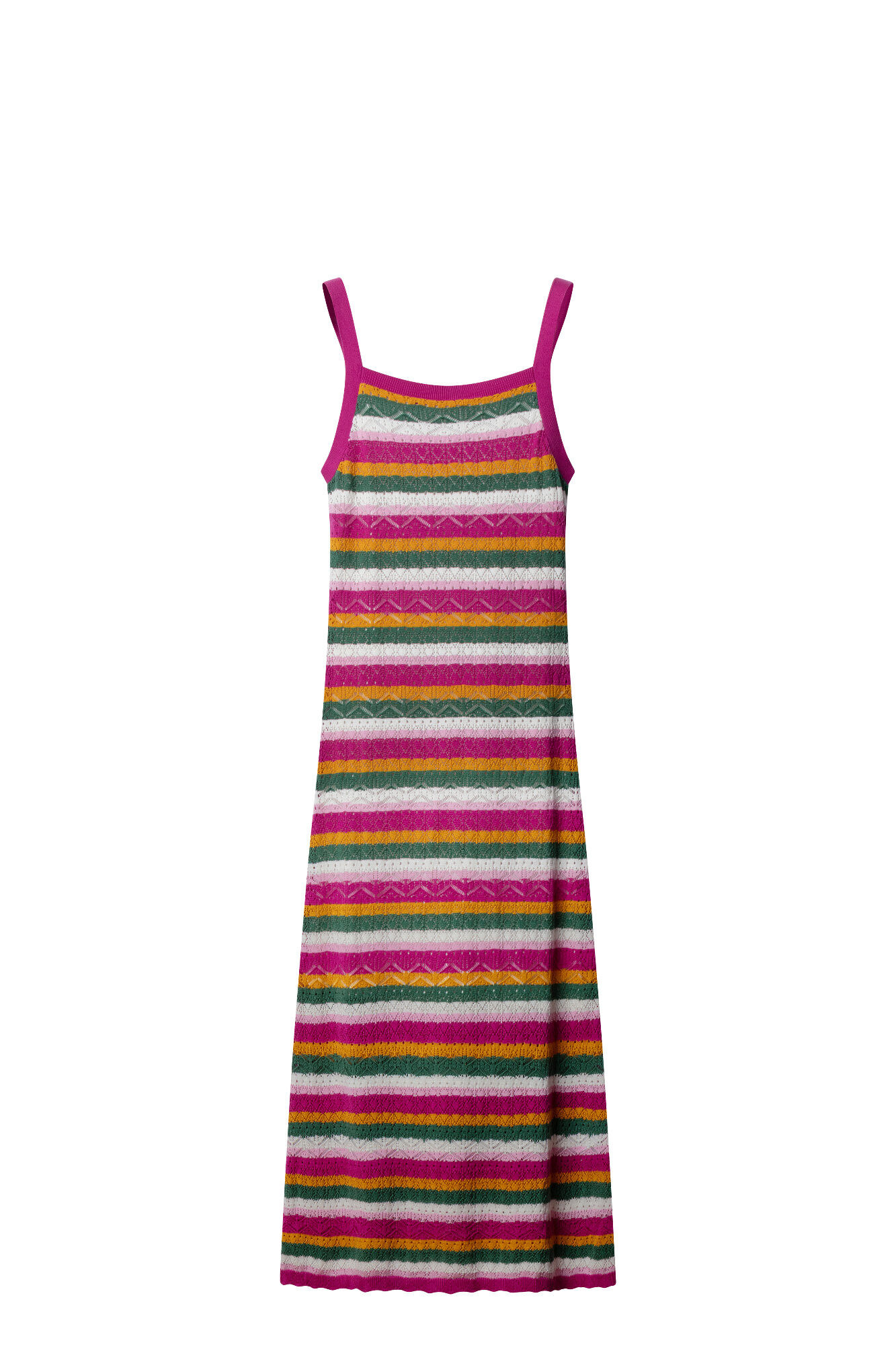 Springfield Multicoloured jersey-knit midi dress