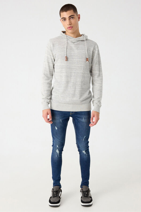 Inside Jersey B&aacute;sico Torzal gris