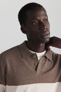 Springfield Colour block polo shirt