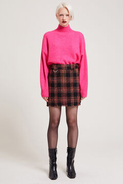 Springfield Short tweed skirt ecru
