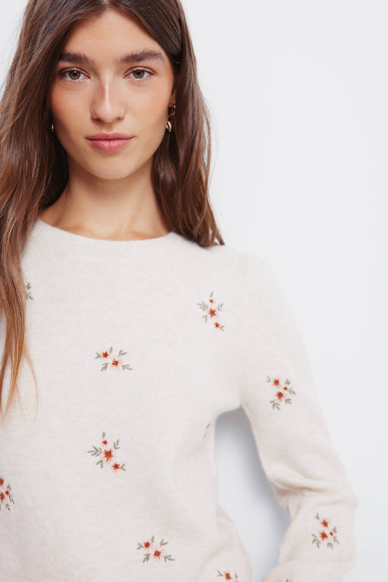 Springfield Flower embroidered jumper
