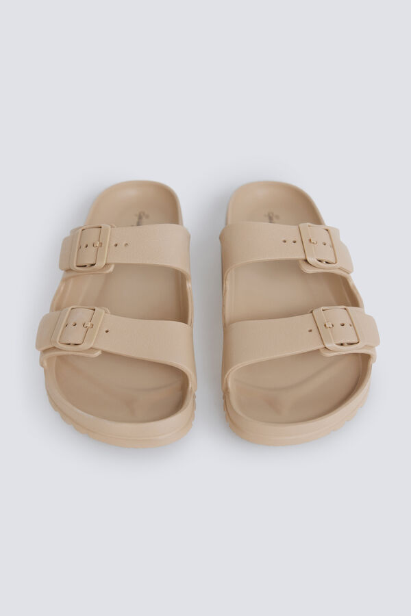 Springfield Rubber buckle sandal brown