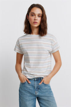 Springfield Striped double cotton T-shirt