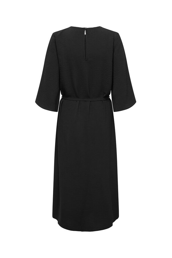 JDY Vestido midi manga 3/4 negro