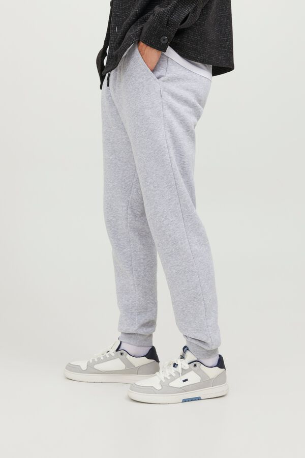 Jack & Jones Regular fit mid-rise trousers gris