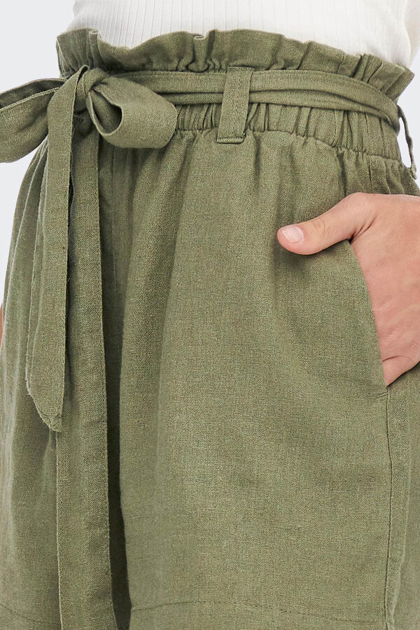 Springfield Linen shorts dark gray