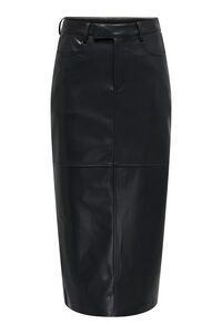 Only Falda midi piel vegana