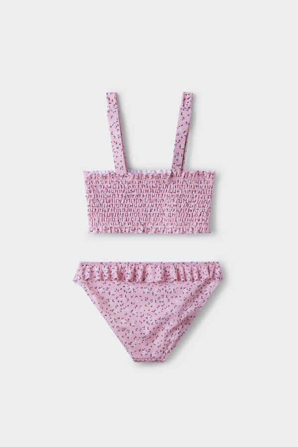 Springfield Cvetni bikini za devojčice roze