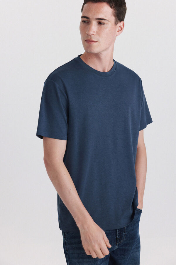 Springfield T-shirt com aspeto t&eacute;cnico azul