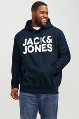 Jack & Jones PLUS Sudadera logo grande azul