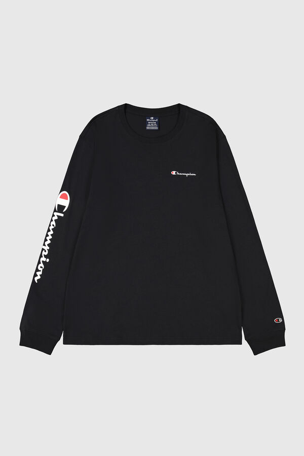 Champion T-shirt manga comprida preto