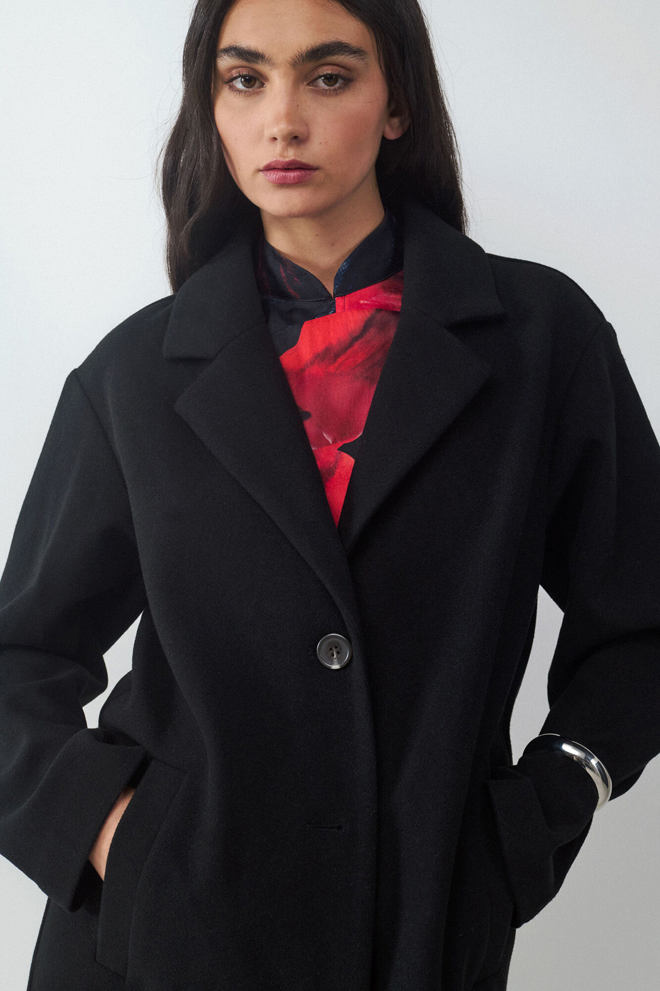 Balmohk Sobretudo longo b&aacute;sico