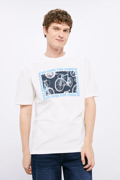 Springfield T-shirt vélos écru