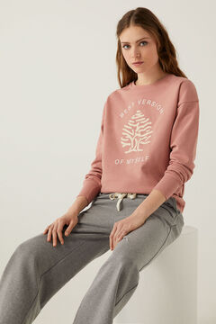 Springfield Sweat-shirt arbre Springfield coton biologique rose