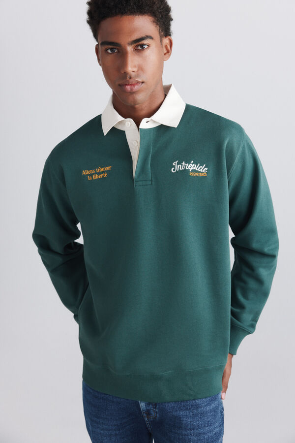 Springfield Sweatshirt rugby intrepide verde