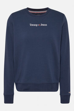 Springfield Sudadera Tommy Jeans con logo lineal navy