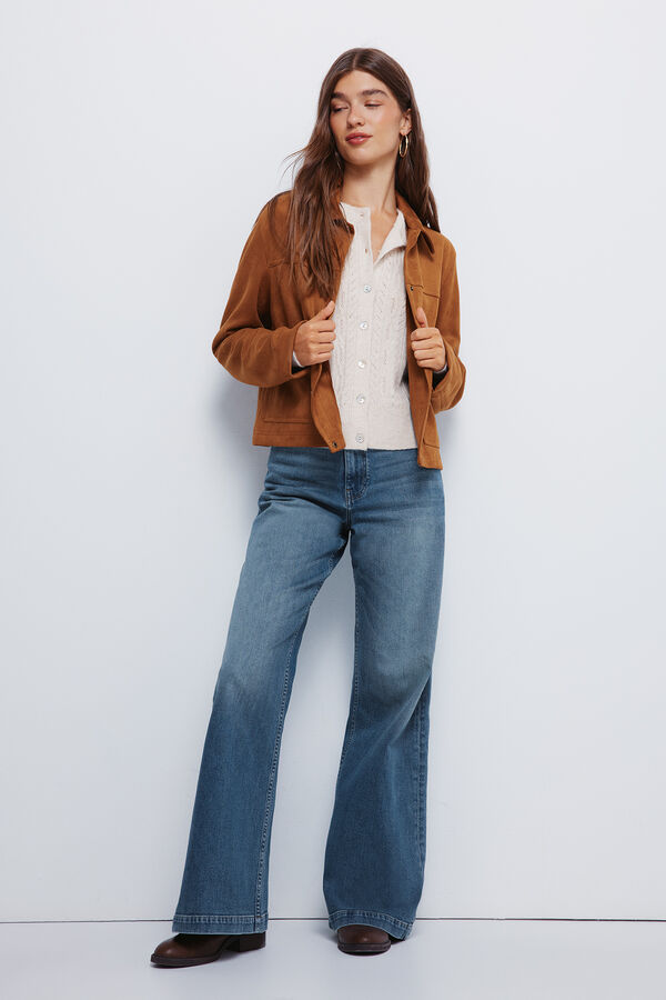 Springfield Cardigan en pointelle blanc