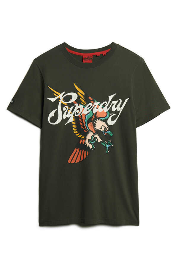 Superdry Hombre Tokio. Japón. Camiseta gráfica, gris, extragrande Superdry  Camiseta gráfica